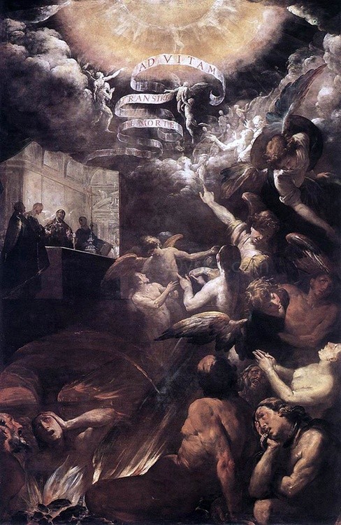 Giovanni Battista Crespi, „Św. Grzegorz Wielki wprowadza do nieba duszę mnicha