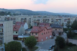 Widok z wieży kościoła, parafia Św. Brata Alberta w Świebodzicach