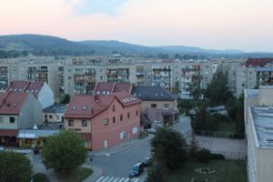 Widok z wieży kościoła, parafia Św. Brata Alberta w Świebodzicach