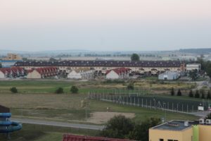 Widok z wieży kościoła, parafia Św. Brata Alberta w Świebodzicach