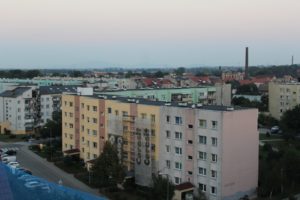 Widok z wieży kościoła, parafia Św. Brata Alberta w Świebodzicach