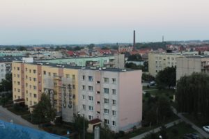 Widok z wieży kościoła, parafia Św. Brata Alberta w Świebodzicach