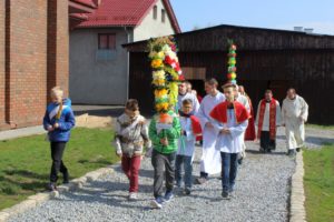 Niedziela Palmowa, procesja, Św. Brat Albert, Świebodzice