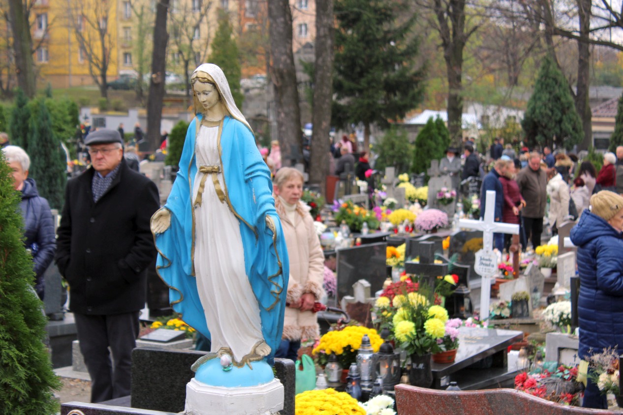 Cmentarz Wszyskich Świętych 1 listopada Świebodzice