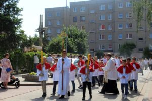 Boże Ciało 2018, Świebodzice, Św. Brat Albert