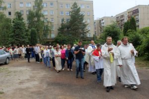 Nabożeństwo fatimskie, czerwiec 2018, Świebodzice Św. Brat Albert