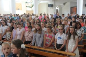Zakończenie roku szkolengo 17/18, Świebodzice, Św. Brat Albert
